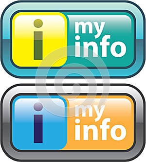 My Info Button Vector