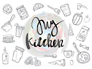 My Kitchen related quotes set poster