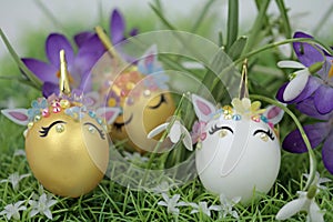 My little eggs unicorns in the garden diorama