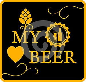 My love beer icon