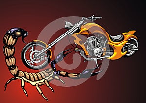 My original design motorbike and scorpio