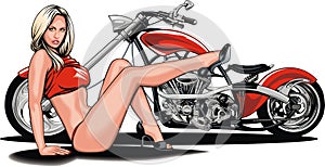 My original motorbike design and nice girl