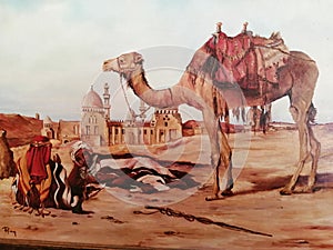 My Painting -Arabes resting photo