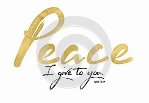 My Peace I Give to You