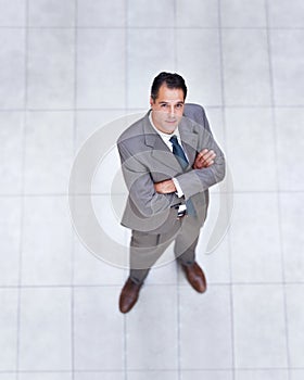 My success is inevitable. High angle portrait of a confident looking businessman.