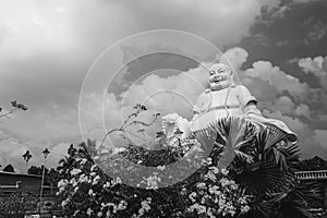 Statue of a laughing Buddha