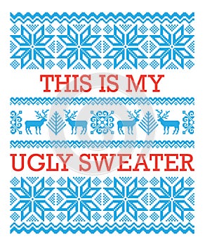 This is my ugly Christmas sweater