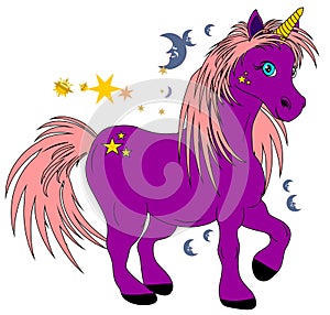 My violet unicorn