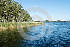 Myall Lake in Australia.