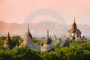 Myanmar bagan temples light burma travel Pagan Kingdom