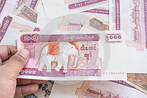 Myanmar kyat banknote