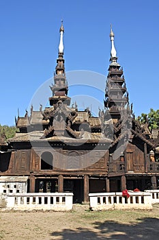 Myanmar, Salay: Yosqson Kyaung monastery