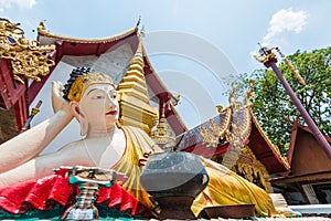 Myanmar style reclining Buddha Image