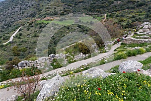 Mycenae archaeological site in Greece