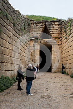 Mycenae archaeological site in Greece