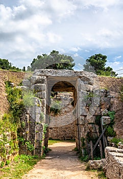 The Mycenae archaeological site in Greece