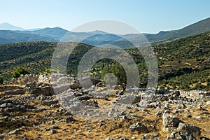 Mycenae - an archaeological site near Mykines in Argolis, Peloponnese, Greece