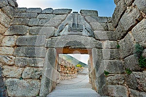 Mycenae, Greece. Lion\'s Gate view