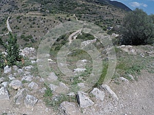 Mycenae, the postern gate from the citadel