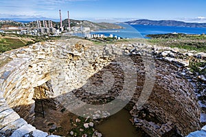 Mycenaean tholos tomb at Thorikos, Attica, Greece