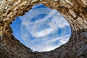 Mycenaean tholos tomb at Thorikos, Attica, Greece