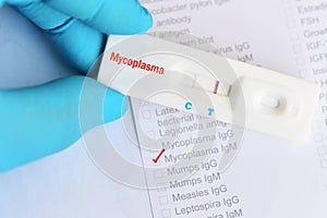 Mycoplama positive test result