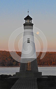 Myers Park lighthouse on Cayuga Lake FingerLakes NYS photo