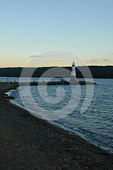 Myers Park lighthouse on Cayuga Lake NYS photo