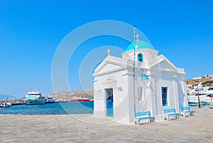 Mykonos blue church