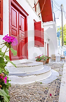 Mykonos island architecture, Greece