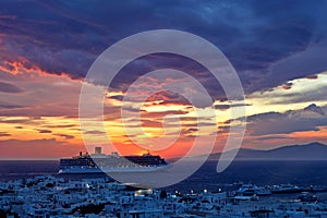 Mykonos sunset, Greece