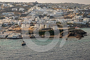 Mykonos View from a Cruise Ship photo