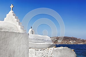 Mykonos Whitewashed Church