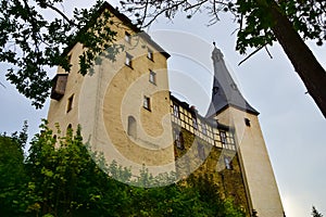 Mylau Castle in Saxony, Germany
