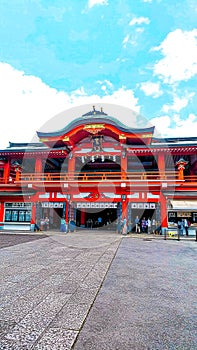 Myoken Hongu Chiba Shrine is a shrine located in Chiba City, Chiba Prefecture, Japan.