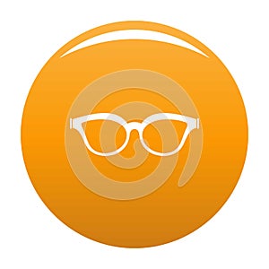 Myopic spectacles icon orange