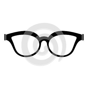 Myopic spectacles icon, simple style.