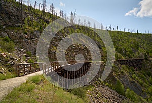 Myra Canyon Trestle 14 Cyclists Kelowna