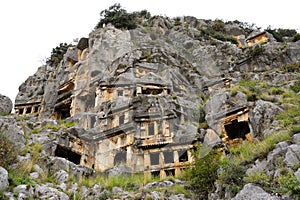 Myra rock tombs