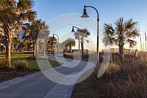 Myrtle Beach South Carolina Sunrise On The Boardwalk