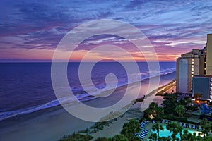 Myrtle Beach sunset view