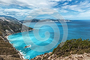 Myrtos beach, Kefalonia, Greece