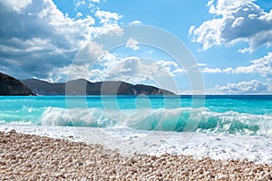 Myrtos beach, Kefalonia, Greece