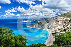 Myrtos beach, Kefalonia, Greece