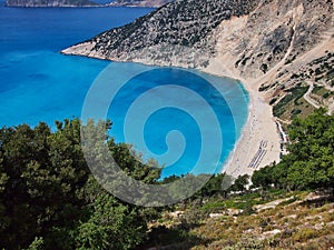 Myrtos Beach, Kefalonia Greek Island, Greece.