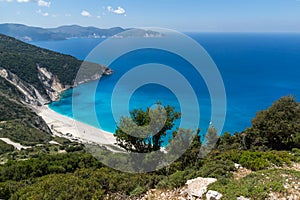 Myrtos Beach at Kefalonia, Ionian Islands, Greece