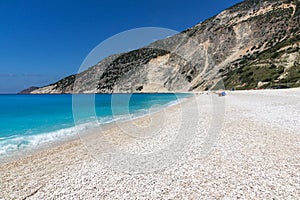 Myrtos Beach at Kefalonia, Ionian Islands, Greece