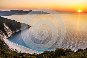 Myrtos beach in Kefalonia photo