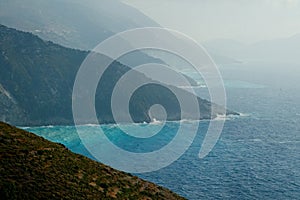 Myrtos coastline
