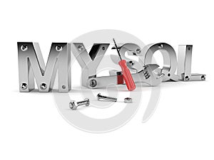 MYSQL text with bolts and tools